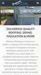 Mobile Screenshot of petersonroofinginc.com